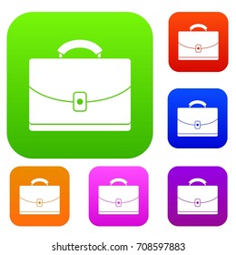 Diplomat set icon in different colors isolated vector illustration. Premium collection