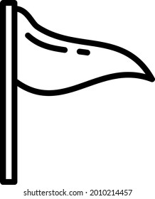 Diplomatic flag, illustration, vector on a white background.