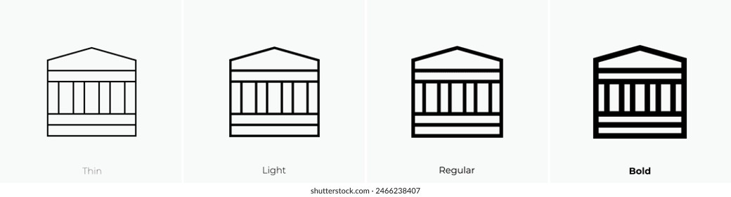 diplomatic icon. Thin, Light Regular And Bold style design isolated on white background