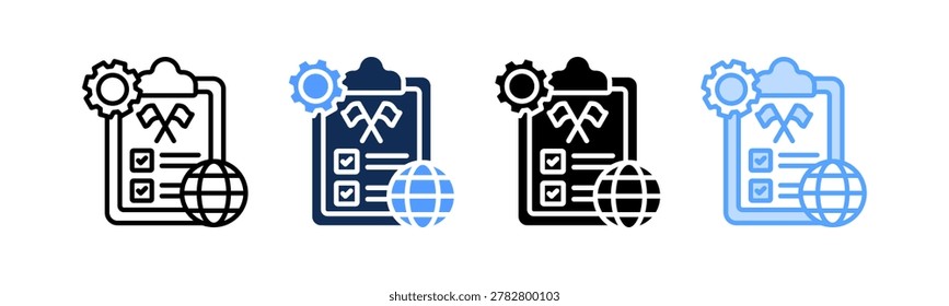 Diplomatic Protocol Icon Multiple Style