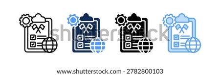 Diplomatic Protocol Icon Multiple Style