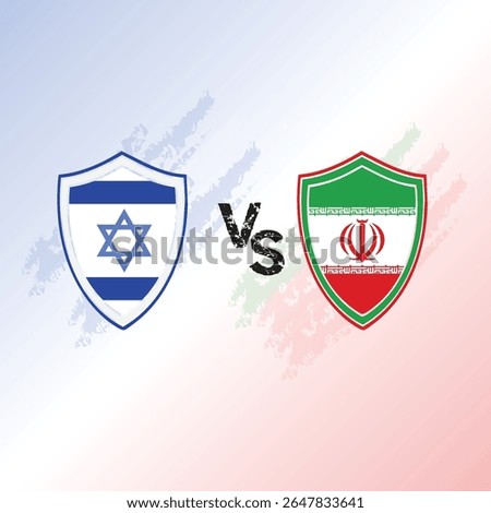 Diplomatic Showdown: Graphic representation of Israel versus Iran in a visual contest, symbolizing diplomatic relations and political tensions.