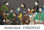 Diponegoro Java War Jawa Social Media Illustration
