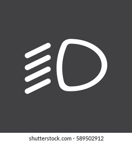 Image result for dipped headlights symbol