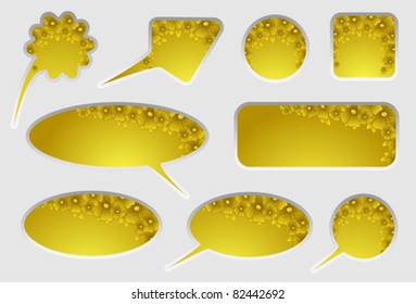 dipped website items or banners or stickers