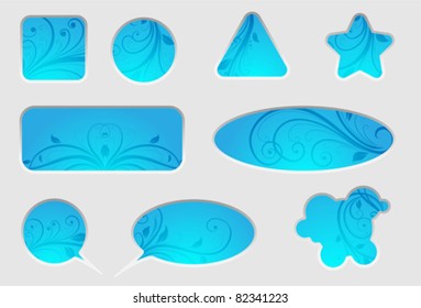 Dipped website items or text place eps8