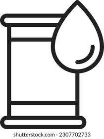 Imagen vectorial del icono Óleo de dispersión. Adecuado para aplicaciones web móviles y medios de impresión.