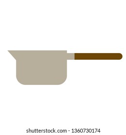 Dipper flat illustration on white