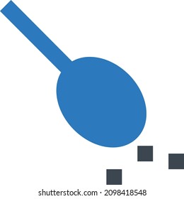 ilustración vectorial dipper aislada en un fondo transparente. iconos vectoriales de glifo para el concepto o gráficos web.