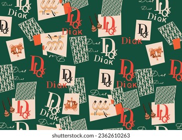 Diqk Pattern Seamless Vector Graphic Design For PJS