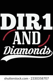 
Dir 1 And Diamonds - BaseBall eps cut file for cutting machine