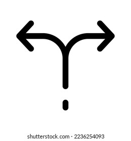 Direct Arrow Icon Vector Symbol Design Illustration