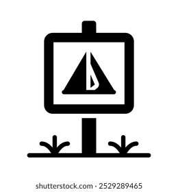 Atenção direta com o nosso ícone de vetor de placa! Perfeito para projetos claros de mensagens e navegação.