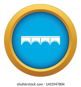Direct bridge icon blue vector isolated on white background for any design