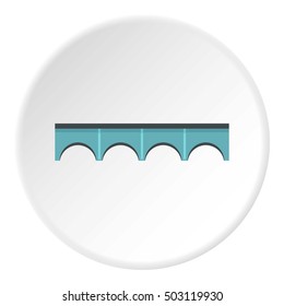 Direct bridge icon. Flat illustration of direct bridge vector icon for web