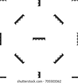 Direct bridge pattern repeat seamless in black color for any design. Vector geometric illustration