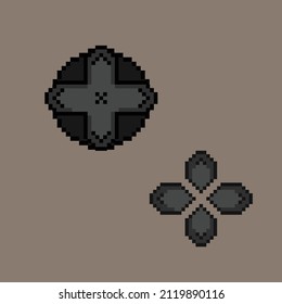 direct button for console in pixel art style