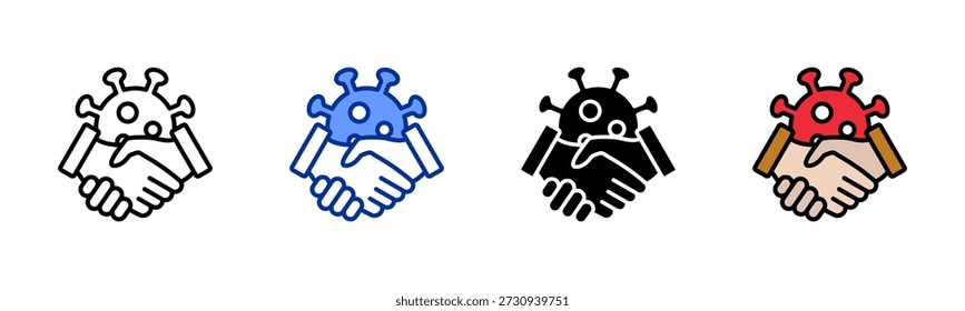 Direct Contact icon set multiple style collection
