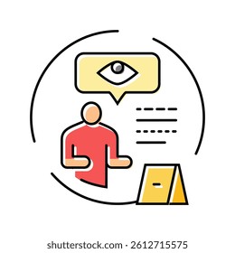 direct evidence crime color icon vector. direct evidence crime sign. isolated symbol illustration