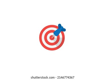 Direct Hit Vector Isolated Emoticon. Direct Hit Icon
