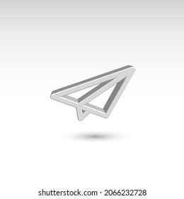 direct icon 3d vector colorful illustration
