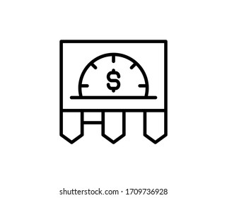 Direct line icon. Vector symbol in trendy flat style on white background. Business sing for design.