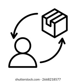 Elemento de icono de marketing directo para el diseño