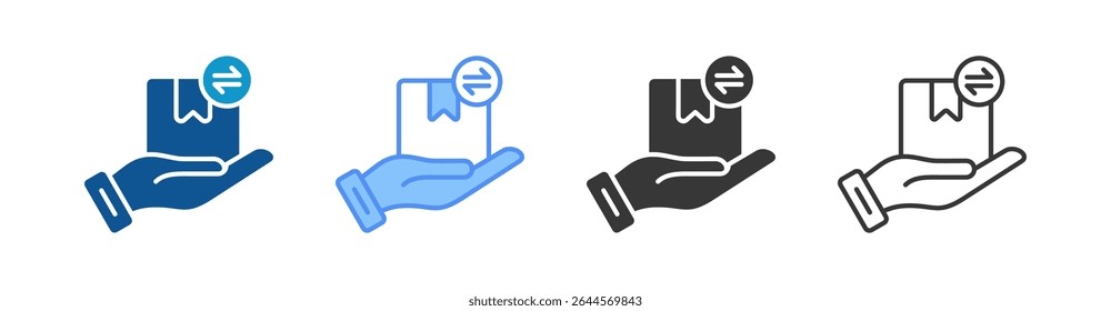 Conjunto de iconos de marketing directo Colección de estilos múltiples