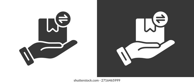 Icono De Marketing Directo Conjunto De Colección De Vector Aislado En Blanco Y Negro