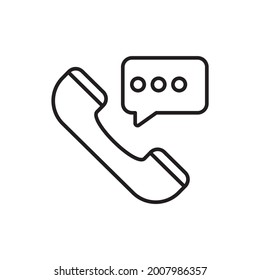 Direct Marketing vector outline icon style illustration. Marketing and advertising symbol EPS 10 file