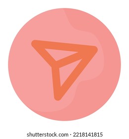 direct message icon over white background