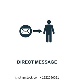Direct Message icon. Premium style design from advertising collection. UX and UI. Pixel perfect direct message icon for web design, apps, software, printing usage.