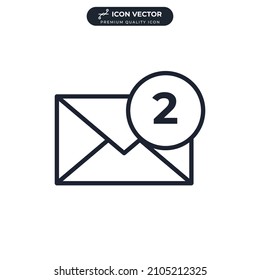 Direct message icon symbol template for graphic and web design collection logo vector illustration