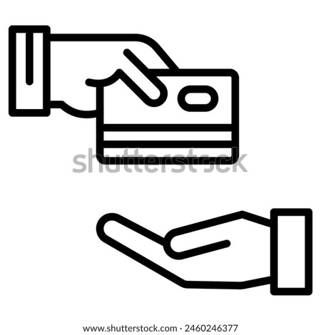 Direct Pay icon line vector illustration