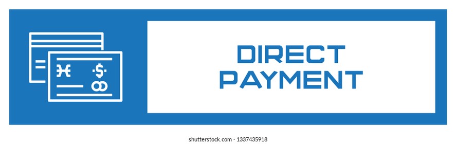 Direct Payment Icon Concept