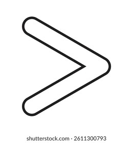 Direct right icon with clean, modern design. Ideal for navigation, UI or UX interfaces, maps, and directional signage. High-quality vector, fully scalable and easy to customize.