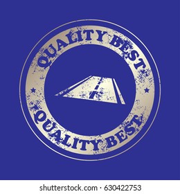 direct road, quality  best, stamp