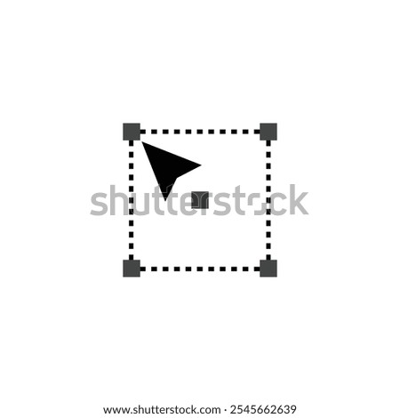 direct selection tool icon on white background