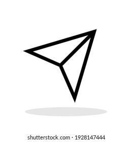 Direct Share Symbol im flachen Stil. Direktes Symbol für Ihr Webdesign, Logo, App, UI Vector EPS10.