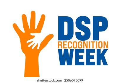 Direct Support Professional  Recognition Week or DSP Recognition Week background or banner design template.