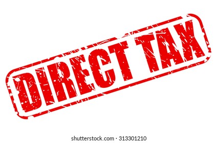 Direct Tax red stamp text on white