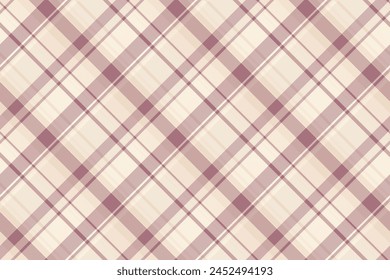 Direct texture background seamless, hunter check vector fabric. Graph textile tartan pattern plaid in light and pastel color.