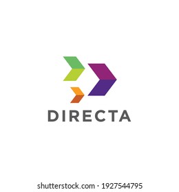 Directa Logo Design Symbols Templates Tech