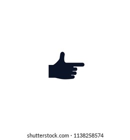 Directed hand vector icon