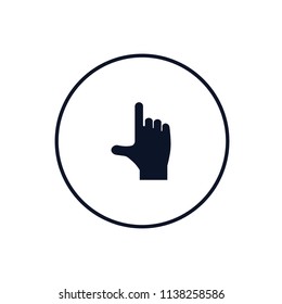 Directed hand vector icon