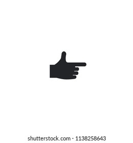 Directed hand vector icon