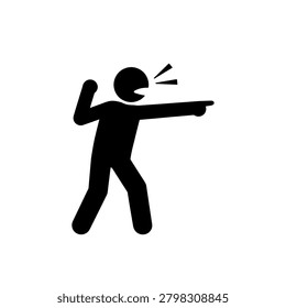 Directing Attention Command Gesture icon Icon Isolated On White Background
