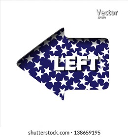 with the direction of the arrow