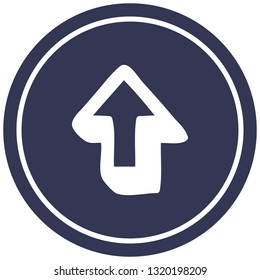 direction arrow circular icon symbol