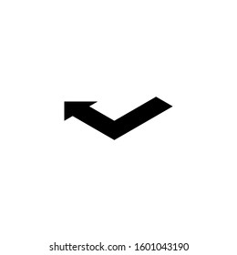 direction arrow icon concept vector